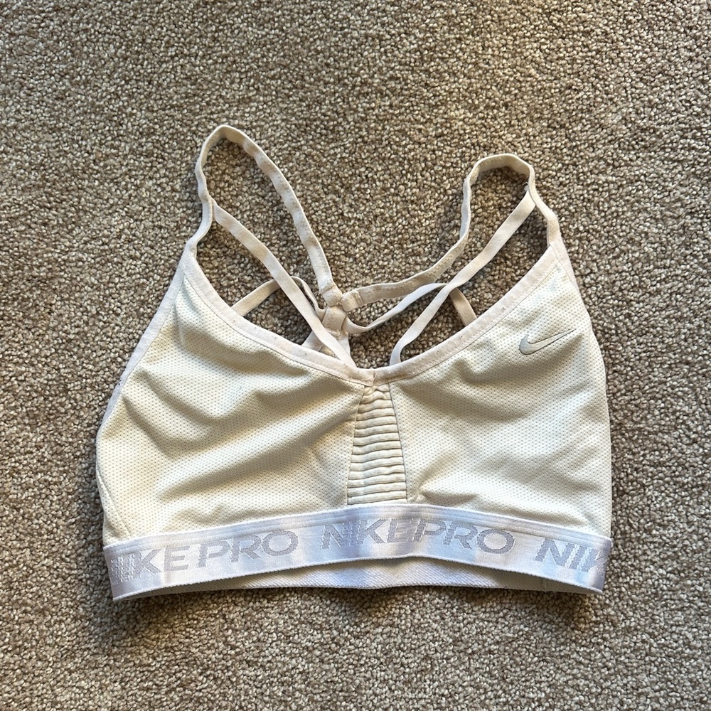Nike Pro Women's Tan Sports Bra